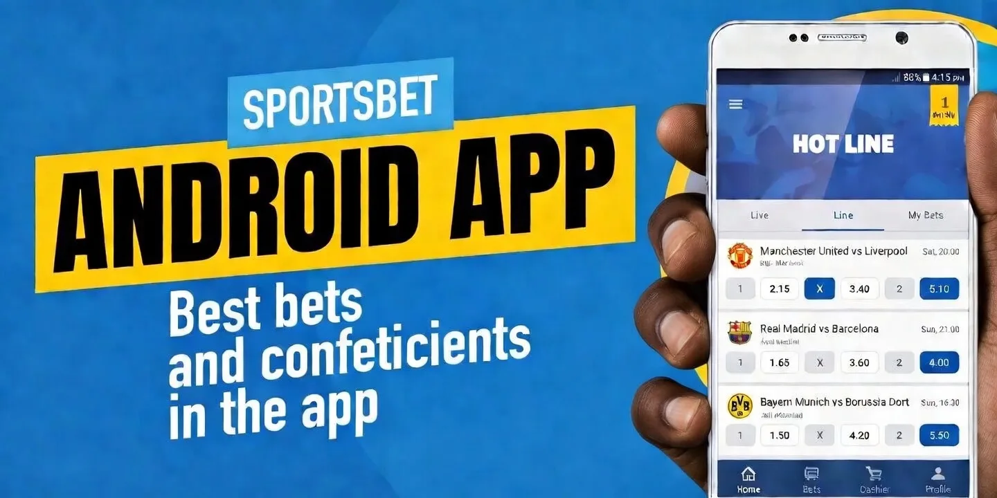 Sportsbet Android app screen on a mobile phone